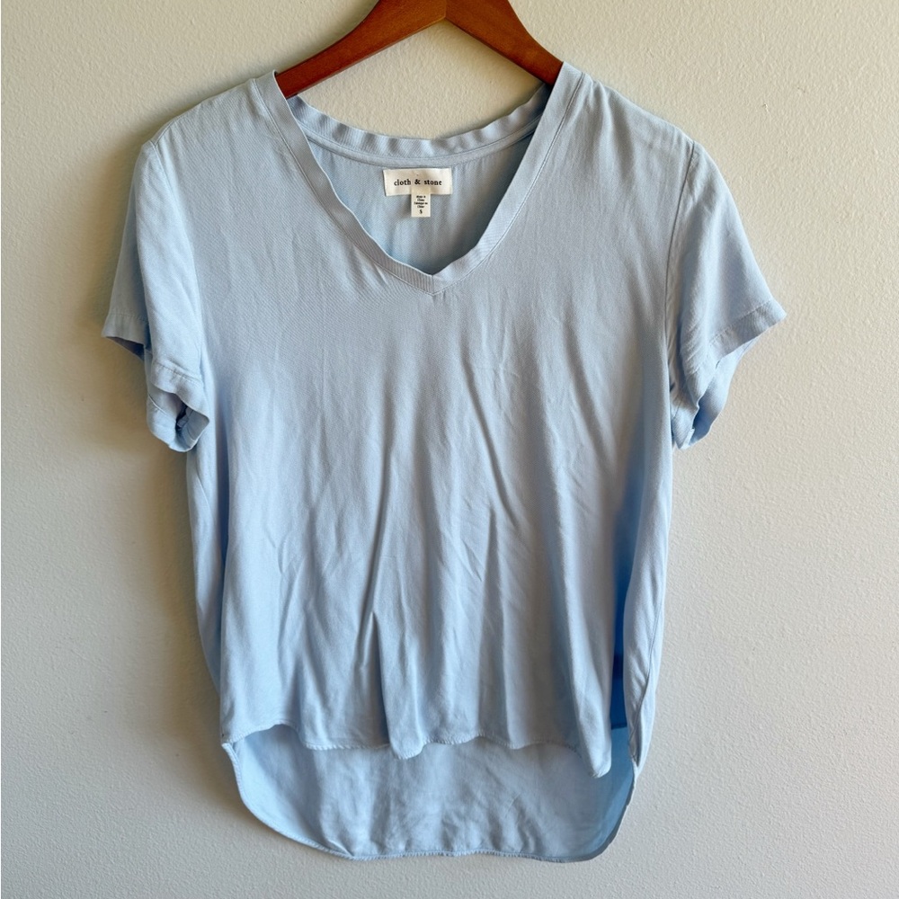 Cloth and stone blue shirt
